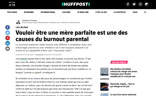 Huffpost Vouloir être Une Mère Parfaite Est Une Des Causes - 